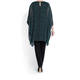 YOEK SNAKE PRINT EMBELLISHED TUNIC