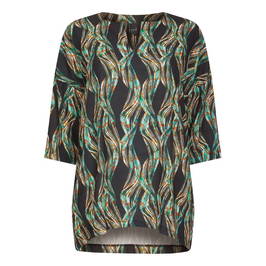 YOEK PRINTED TUNIC  - Plus Size Collection