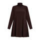 Yoek Polo Neck Tunic Chocolate 