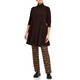 Yoek Polo Neck Tunic Chocolate 