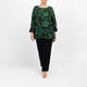 Yoek Devoree Floral Tunic Green
