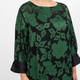 Yoek Devoree Floral Tunic Green