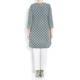 YOEK GREY POLKA DOT TUNIC WITH EMBELLISHED NECKLINE