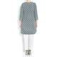 YOEK GREY POLKA DOT TUNIC WITH EMBELLISHED NECKLINE