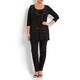 YOEK black Tunic with geometric sequin embellishment