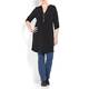 YOEK black button front Tunic