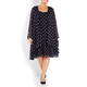 YOEK POLKA DOT CHIFFON TWINSET
