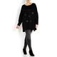 Yoek Black Oversized Star Tunic