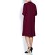 YOEK BORDEAUX A-LINE FLUID JERSEY DRESS & Coat