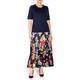 PIERO MORETTI FLORAL MIDI SKIRT