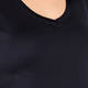 ZAIDA STRETCH JERSEY T-SHIRT BLACK