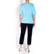 ZAIDA JERSEY TOP TURQUOISE 