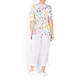 ZAIDA RIBBED SEASIDE PRINT T-SHIRT