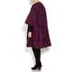 ZUZA-BART purple single button oversize CAPE coat