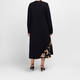 Alembika V-Neck Jersey Dress Black and Tan