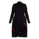 Alembika Princess Cut Rose Dress Black