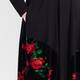 Alembika Princess Cut Rose Dress Black