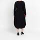Alembika Rose Print Insert Dress Black