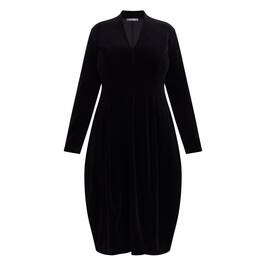 Alembika Velvet Dress Black  - Plus Size Collection