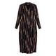 Alembika Abstract Print Dress Brown 