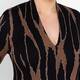 Alembika Abstract Print Dress Brown 