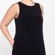 Alembika Black Jersey Midi Dress