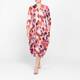 Alembika Satin Jersey Dot Dress Pink