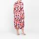 Alembika Satin Jersey Dot Dress Pink