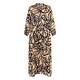 Alembika Abstract Print Dress Gold