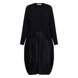 Alembika Dress With Taffeta Balloon Skirt Black - Plus Size Collection