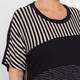 Alembika Striped Jersey Dress Black