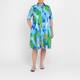 Karvinen Printed Cotton Dress Blue
