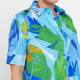 Karvinen Printed Cotton Dress Blue