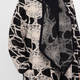 Alembika Long Webbed Jacket Black and Ivory