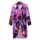 Alembika Abstract Floral Duster Coat Purple