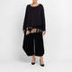 Alembika Velvet Insert Jersey Tunic Black