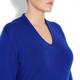 BEIGE v-neck wool SWEATER in royal blue