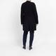 Beige Pleated A-Line Cardigan Black