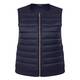 Beige Gilet Padded Navy