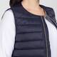 Beige Gilet Padded Navy