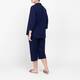 Beige Linen Blend Shirt Navy 