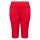 Beige Capri Trousers Red 