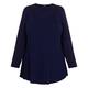 Beige Pleated A-Line Sweater Navy
