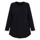 Beige Pleated A-Line Sweater Black