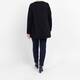 Beige Pleated A-Line Sweater Black