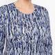 Beige Jersey Top Abstract Print