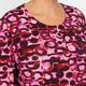 Beige Circle Print Jersey Top Fuchsia 