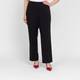 Beige Classic Regular Leg Pull On Trouser Black