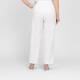 Beige Classic Regular Leg Pull On Trouser Off-White 