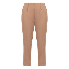 Beige Pull On Trouser Camel - Plus Size Collection